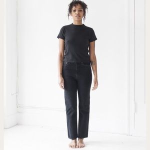 Agolde Pinch Waist High Rise Kick in Pepper